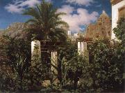 Lord Frederic Leighton Garden of an Inn,Capri oil painting on canvas